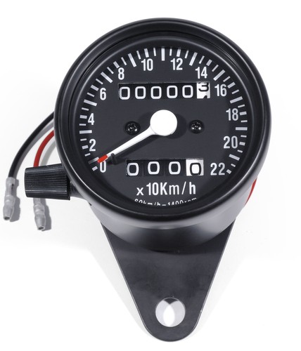 Mini speedometer 60mm black - speedometer,