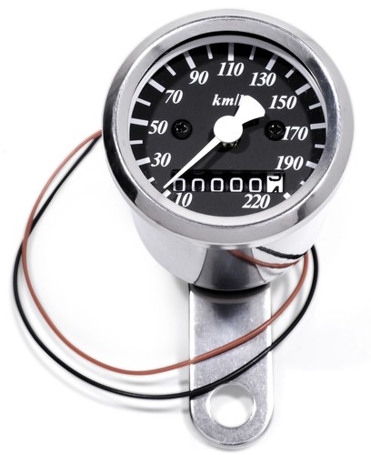 Mini speedometer 48mm black - mini,